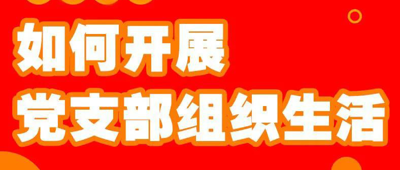 圖說黨建｜如何開展黨支部組織生活